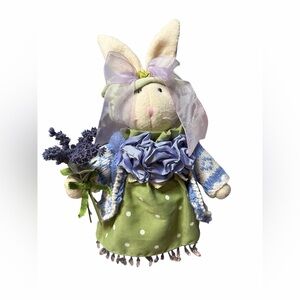 Vtg Raz Imports Easter Bunny Lavendar